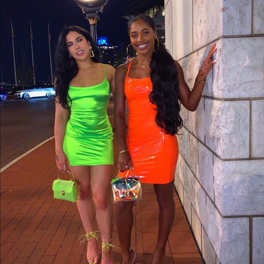 Orange Latex Dress ✨